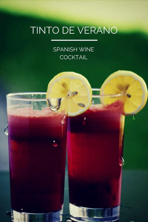 Learn how to make tinto de verano, Spain's "red wine of summer." It's an easy and refreshing alternative to sangria. #spain #recipes #wine #cocktails Easiest Cocktails, Portugal Recipes, Spain Recipes, Spanish Cocktails, Spanish Dinner, Light Cocktails, Easiest Recipes, Mexican Drinks, Spain Food