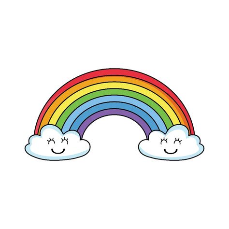 Cartoons Simple Rainbow Drawing, Rainbow Drawing For Kids, Draw A Rainbow, Rainbow Drawing, Rainbow Images, Drawing Room Interior Design, Cool Ear Piercings, Rainbow Pin, Small Drawings