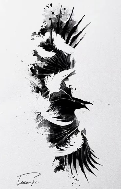 Raven Half Sleeve Tattoo, Warrior Arm Tattoo, Crow Tattoo For Men, Black Crow Tattoos, Tattoo Upper Arm, Traditional Viking Tattoos, Crow Tattoos, Mens Body Tattoos, Gladiator Tattoo