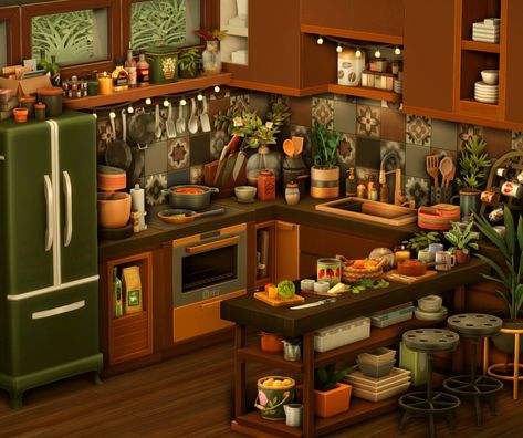 Sims Cottage, Fantasy Builds, Ts4 Builds, Chronically Online, Sims 4 Kitchen, Minecraft Interior, Minecraft Interior Design, Sims Builds, Sims 4 House Design