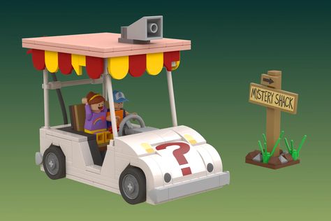 LEGO IDEAS - The Shacktron vs Bill Cipher The Mystery Shack, Dipper And Mabel, Mystery Shack, It Works Products, Bill Cipher, Lego Ideas, Golf Cart, Gravity Falls, Harley Quinn