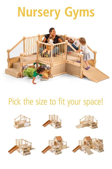 Toddler Climbers Indoor Toddler Gym, Montessori Toddler Classroom, Indoor Active Play, Toddler Climbing Toys, Toddler Gym, Toddler Climbers, Physical Play, Outdoor Learning Spaces, School Building Design