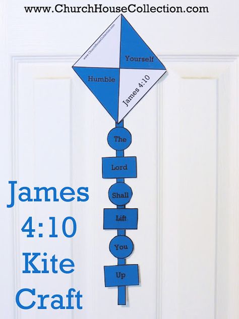 Kite Cutout Craft For Sunday School Kids James 4:10- Free Printable Template Pattern To Print Out For Summer Crafts- Children's Church- by Church House Collection Sunday School Projects, Sunday School Coloring Pages, Sunday School Classroom, Children's Church Crafts, Church House, Craft Templates, Sunday School Kids, Sunday School Crafts For Kids, Bible School Crafts