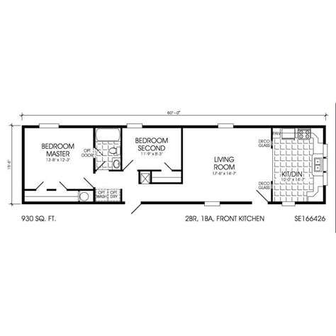 Wide Tiny House, Single Wide Mobile Home Floor Plans, Single Level House Plans, Small Mobile Homes, Double Wide Remodel, Single Wide Remodel, Trailer House, Mobile Home Floor Plans, Single Wide Mobile Homes