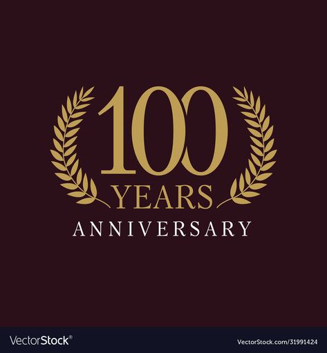 Luxurious Logo, 100 Years Celebration, 100 Anniversary, Royal Logo, Year Anniversary, Vector Logo, 100 Years, Adobe Illustrator, Vector Images