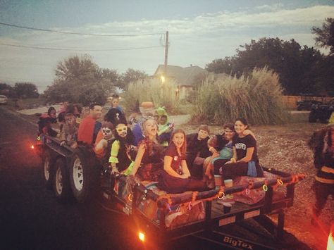 Hayride Aesthetic, Halloween Neighborhood, Halloween Hayride, Spooky Activities, Best Case Scenario, Hay Ride, Lunch Club, Haunted Hayride, Hocus Pocus Party