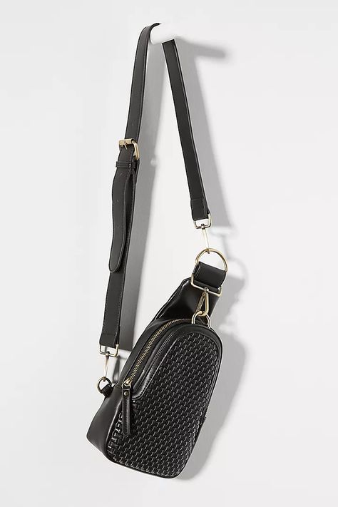 Woven Liberty Sling Bag | Anthropologie Leather Sling Bags Women, Women Sling Bags, Black Sling Bag, Leather Sling Bags, Sling Bags Women, Small Sling Bag, Sling Bag Black, Leather Industry, Leather Sling Bag