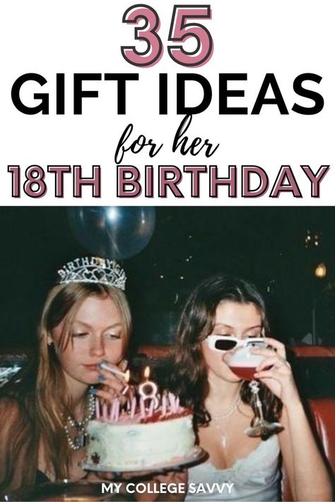 Looking for the best 18th birthday gifts for her? Here are 35 of the trendiest gift ideas for 18 year old girls. Good 18th Birthday Gifts, 18th Birthday Gifts For Friend, Birthday Gifts For 18th Birthday, Sister 18th Birthday Gift Ideas, Birthday Gifts 18th Birthday, Gift Ideas For 18th Birthday Girl, Best Friend 18th Birthday Gift Ideas, 18th Birthday Ideas Gifts, 18th Birthday Gift Ideas For Best Friend