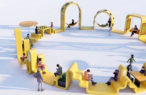 Fun Rings, Ages And Stages, Playful Learning, Mental Development, Station Service, Public Space Design, Stainless Steel Sheet, Playground Design, Urban Furniture