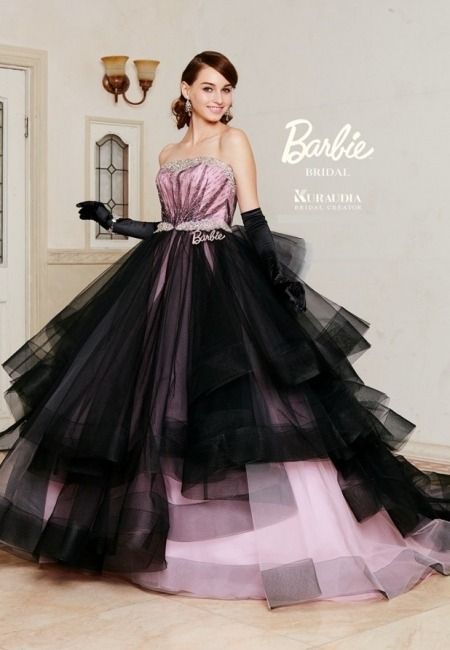 Duchess Swan, Ethereal Fashion, Costume Ball Gown, Fendi Dress, Barbie Bridal, Barbie Wedding Dress, Black And Pink Dress, Quinceanera Dresses Pink, Quince Dress