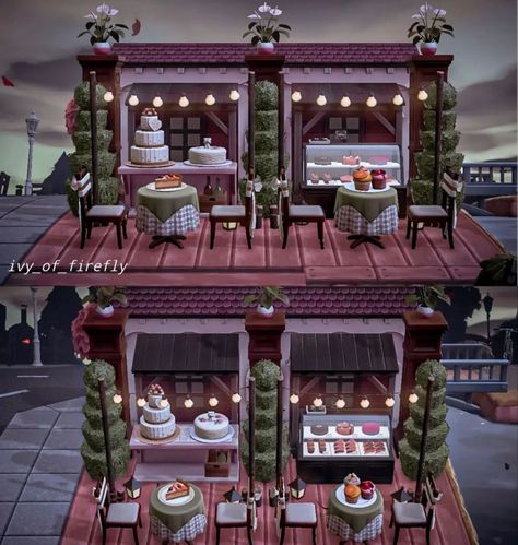 Dark Maximalist, Animal Crossing Cafe, Fairy Island, Cottagecore Animal Crossing, Cafe Exterior, Animal Crossing Qr Codes Clothes, Animal Crossing Wild World, Island Theme, Animal Crossing Villagers