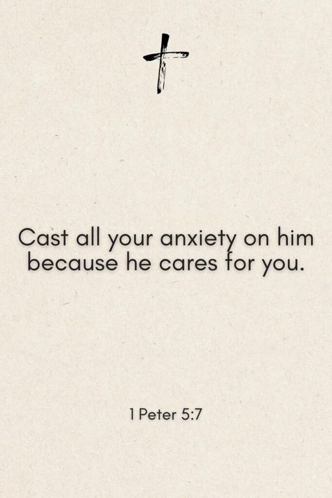 HomeBible Peter 5:7, Overwhelming Quotes, Christian Reminders, Verses Of The Day, Beautiful Bible Quotes, Soul Scripts, Cast All Your Cares, Short Bible Verses, Healing Verses