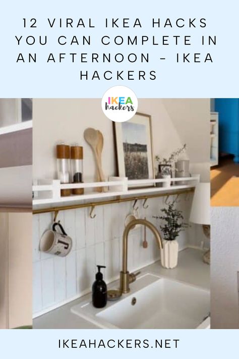 12 Viral IKEA Hacks You Can Complete in an Afternoon - IKEA Hackers Ikea Vesken Hack, Ikea Table Hack, Best Ikea Finds, Lack Shelf, Lack Coffee Table, Easy Ikea Hacks, Best Ikea Hacks, Huge Mirror, Ikea Table