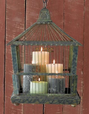 Bird Cage Decor, Bird Cages, Vintage Birds, Bird Cage, Patio Decor, Bird Houses, Styl Vintage, Bird House, Home Projects