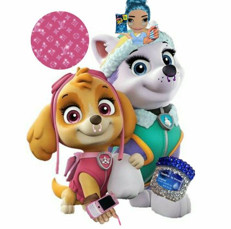 Skye And Everest, Sky Paw Patrol, Everest Paw Patrol, Sky E, Spin Master, Smile Face, Paw Patrol, Main Characters, Nickelodeon