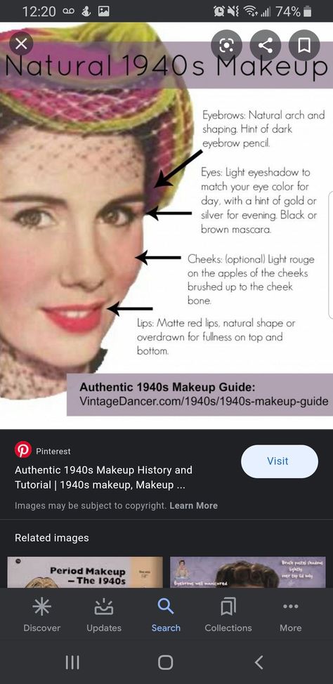 Makeup At 40, 40 Year Old Makeup, Simple Natural Makeup Tutorial, Makeup 40s, Eye Makeup Over 40, 1950 Makeup, 1940's Makeup, Simple Natural Makeup, Pin Up Hairstyles