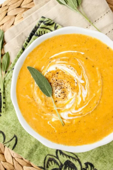 Cream Of Pumpkin Soup, The Food Charlatan, Apple Soup, Butternut Squash Recipes Soup, Squash Soup Recipe, Roasted Butternut Squash Soup, Food Charlatan, Fall Soups, Holiday Meal