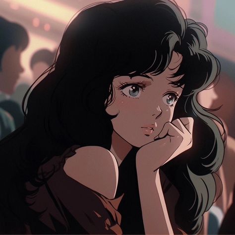 Wavy Hair Pfp Cartoon, Artistic Wallpaper, Hair Icon, Aesthetic Japan, Hair Girl, Old Cartoons, Fantasy Inspiration, Cartoon Pics, Green Aesthetic