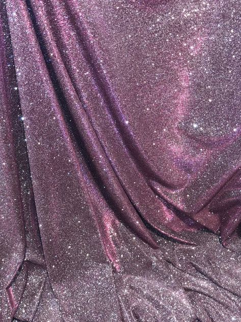 "Stunning sparkly stretch moonlight fabric :- beautiful medium weight fabric  width is 58\" inches(147cm) purple/silver two tone in colour has vertical one way stretch and two tone effect with a beautiful stardust on the face of the fabric  it shines brilliantly when light falls on it from different angles  because of its fantastic shine it can be used as evening wear,dresses,party wear,backdrop,decorations crafts,wedding,upholstery,table tops ,curtains,costumes etc this price is for one meter a Moonlight Fabric, Sparkly Outfits, Evening Wear Dresses, Craft Wedding, Purple Fabric, Backdrop Decorations, Glitter Fabric, Beautiful Backgrounds, Baby Shower Balloons