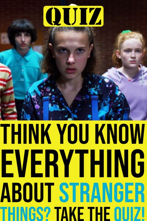 Think you know everything about Stranger Things, the original Netflix series? Take the quiz and find out! #quiz #quizzes #strangerthings #netflix Stranger Things Pause Game, Stranger Things Quizzes, Stranger Things Trivia, Stranger Things Quiz, Netflix Tv Shows, Netflix Tv, Stranger Things Characters, Buzzfeed Quizzes, Trivia Quiz