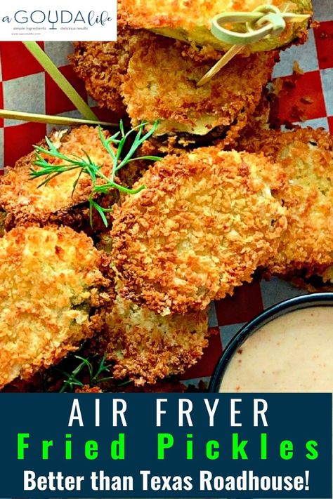 Fried Dill Pickles Recipe, Air Fryer Recipes Pickles, Air Fryer Fried Pickles, Fried Pickle Chips, Fried Dill Pickles, Fried Pickles Recipe, Air Fryer Recipes Appetizers, Cheese Keto, Dill Pickle Chips