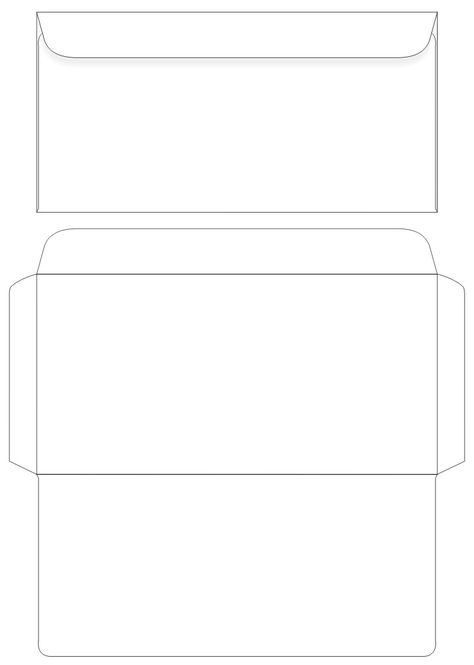 Large Envelope Template Free Printable, Long Envelope Template, Angpao Template, Printable Envelope Template Free, Amplop Design, Letter Envelope Template, Envelope Printing Template, Envelopes Template, Gift Card Envelope Template