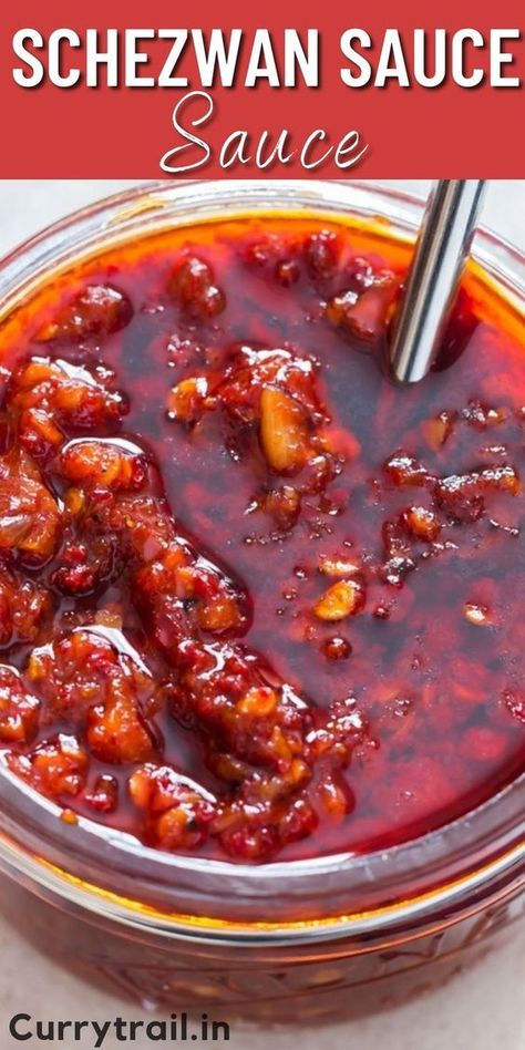 Extremely Spicy Food, Asian Sauce Recipes, Homemade Chili Sauce, Dried Red Chili Peppers, Schezwan Sauce, Favorite Chili Recipe, Chili Sauce Recipe, Homemade Sauce Recipes, Hot Chili Sauce