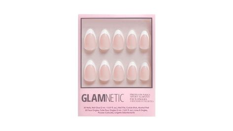 Glamnetic's Press-On Nails are meant to last up to 2 weeks with each set crafted from high-quality materials to prevent bending/splitting. The Ma Damn Nail Set features a short almond shape, with a classic white French tip and a natural finish perfect for all occasions. Reusable and easy to reapply. | Glamnetic Ma Damn Press-On Nails (1 ct) | Ulta Beauty Glamnetic Nails, Color Palette Light, Short Almond Shape, Children Style, White French Tip, Short Almond, Almond Shape, White French, Nails Short