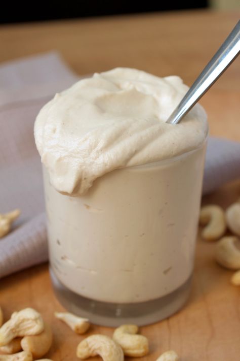 Vegan Maple Vanilla Cashew Cream Cashew Cream Dessert, Cashew Cream Recipe, Heart Healthy Desserts, Cashew Recipes, Best Vegan Desserts, Change Time, Zesty Sauce, Healthier Desserts, Healthy Vegan Desserts