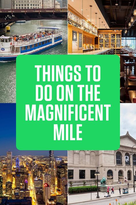 The 10 Best Things To Do On Magnificent Mile in One Day - 360 CHICAGO Magnificent Mile Chicago, Usa Vacation Destinations, 360 Chicago, Chicago Itinerary, Chicago Spring, Chicago Magnificent Mile, Chicago Travel Guide, Chicago Christmas, Chicago Vacation