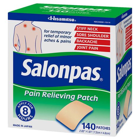 1 Salonpas Patches, Stiff Neck Relief, Sore Shoulder, Pain Relief Patches, Sore Neck, Back Relief, Stiff Neck, Upper Back Pain, Lower Back Pain Relief