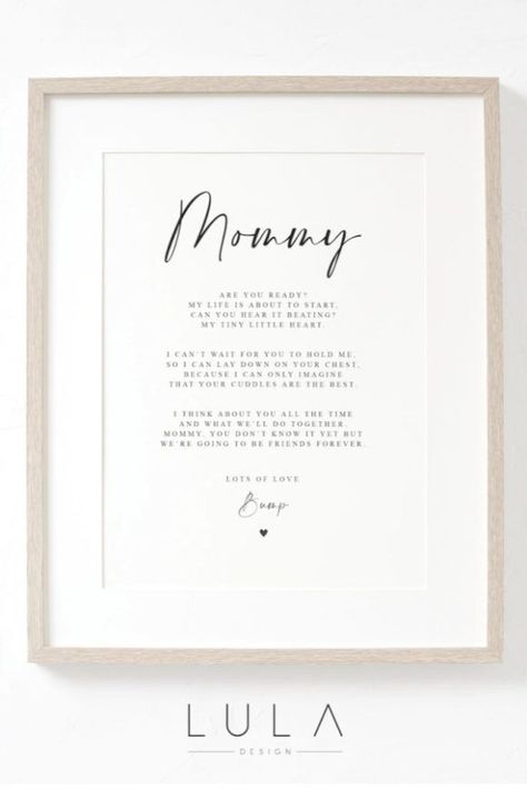 This lovely 'bump to mommy poem' is so heartwarming and such a special gift for a mom-to-be. Placed in a frame it will look beautiful on a bedroom wall and is a wonderful keepsake. See more party ideas and share yours at CatchMyParty.com Mommy To Be Quotes, Baby Sayings, Baby Poems, Baby Shower Party Planning, Poem Poster, Baby Boy Shower Party, Baby Scrapbook Pages, Baby Shower Cakes For Boys, Mommy Quotes