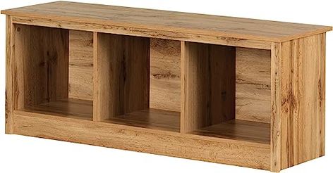 Amazon.com: South Shore Toza Mudroom Bench with Storage, Nordik Oak : Home & Kitchen Oak Storage Bench, Mudroom Storage Bench, Farmhouse Style Bedrooms, Silver Furniture, Colorful Baskets, Mud Room Storage, Mudroom Bench, Invite Friends, Liberty Furniture