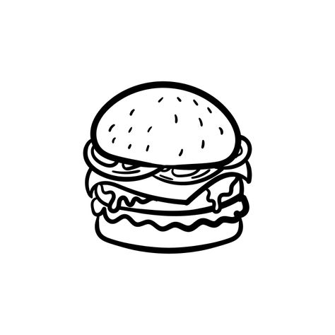 Burger Png, Burger Illustration, Burger Images, Burger Icon, Burger Vector, Cooking Icon, Smash Burger, Vector Png, Free Png