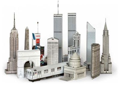 Papercraft - Build Your Own New York City | Papercraft4u | Free Papercrafts, Paper Toys, Paper Models, Gratis Outdoor Wedding Games, New York Buildings, Paper Architecture, Paper City, Charles Rennie Mackintosh, Putz Houses, Paper Toy, Paper News, Building Structure