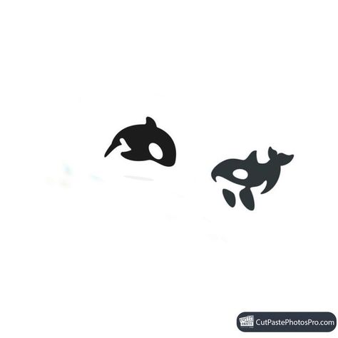 Cute Orca Tattoo, Cute Orca Drawing, Orca Tattoo Simple, Killer Whale Tattoo, Orca Art, Orca Tattoo, Intense Emotions, Negative Space Logos, Cute Henna