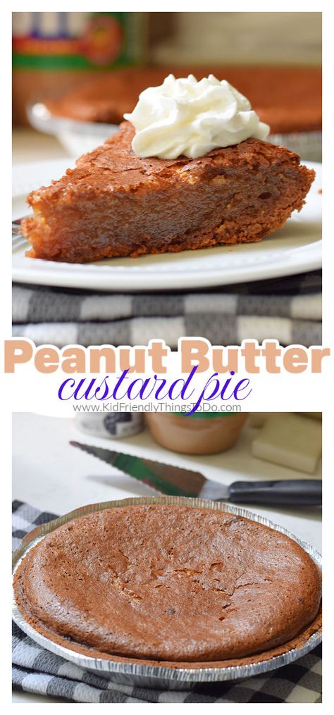 Old Fashioned Custard, Simple Desserts, Custard Pie, Peanut Butter Pie, Easy Peanut Butter, Butter Pie, Pie Tart, Perfect Pies, Peanut Butter Recipes