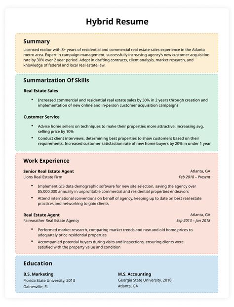 Hybrid Resume Format: Examples & Template | Resume Genius Resume Format Examples, Career Change Resume, Transferable Skills, Job Application Cover Letter, Free Resume Template Word, Resume Summary Examples, Chronological Resume, Resume Summary, Functional Resume