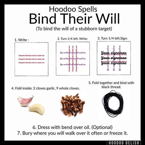 Ms Avi on Instagram: “~*~ HOODOO SPELLS: BIND THEIR WILL ~*~ Do you have a stubborn target? Someone who just seems to resist, bounce back, or find a way around…” Love Spell Hoodoo, Hoodoo Magic Witchcraft, Unbinding Spell Hoodoo, Herbs For Binding Spells, Voodoo Spells Witchcraft, Hoodoo Conjure Rootwork, Hoodoo Rootwork, Hoodoo Magic, Hoodoo Conjure