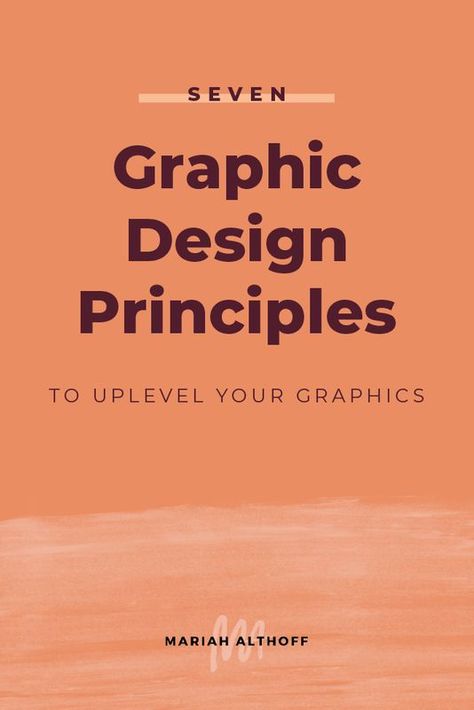 I wholeheartedly believe that if you learn and take into account these seven design principles every time you design a new project, your visuals will immediately stand out from the competition and you’ll be one step closer to being a pro designer yourself. #mariahalthoff #graphicdesigntipsandtricks #graphicdesignideas#freelancegraphicdesigntips #freelancegraphicdesignbusiness #graphicdesigntipstutorials Graphic Design Principles, Diy Graphic Design, Mises En Page Design Graphique, Create Logo, Beautiful Logos Design, Graphic Design Business, Design Basics, Design Theory, Affinity Photo