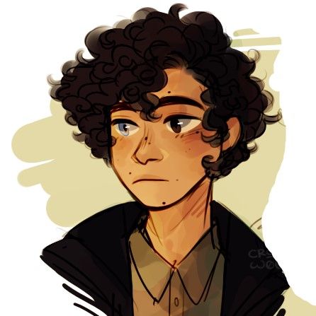 The art isn't mine, just something I found and cropped from elsewhere on Pinterest. A Drawing, Ideas Style, Home Ideas, A Black, Curly Hair, Style Inspiration, Hair, Black, Art