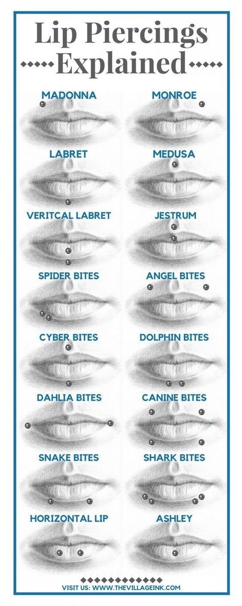 Piercing Names, Vertical Tattoo, Angel Bites, Piercing Tongue, Dimple Piercing, Ashley Piercing, Piercings Ideas, Piercing Chart, Lip Piercings