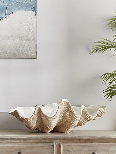 Faux Clam Shell Pretty Fish, Luxury Home Accessories, Living Room Ornaments, Fish Ornaments, Cox And Cox, White Planters, Oak Sideboard, House Beds, Exposed Wood