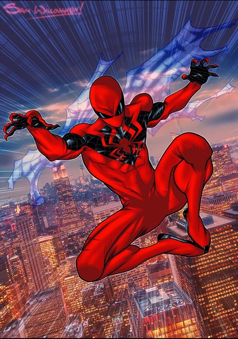 Spiderman Unlimited, Red Hood Comic, Spider Man Suits, Spider Sona, Spiderman Gifts, Image Spiderman, Spiderman Suits, Scarlet Spider, Spaider Man