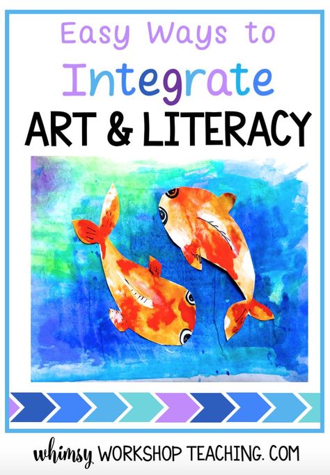 Integrated Art Lessons Elementary, Arts Integration Elementary, Arts Integration Lessons Kindergarten, Art And Literacy Projects, Art And Reading Activities, Arts Integration Lessons Elementary, Art Integration Project Ideas, Literacy Art Activities, Art Integrated Project Ideas