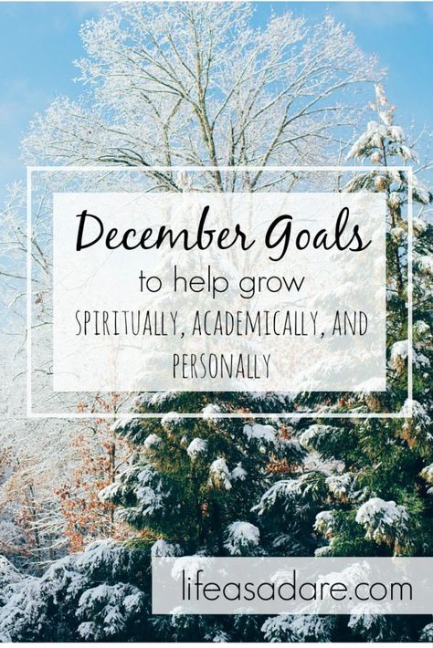 Do you have any goals for December? Here are some goals to improve spiritually, academically, and personally. December Goals, Making Goals, Personal Goals, Spiritual Growth, Jesus Christ, Improve Yourself, Spirituality, Jesus, In This Moment