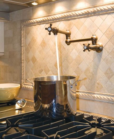 Double Kitchen Sink, Outdoor Kitchen Appliances, Backsplash Designs, Kitchen Decorating, Kitchen Remodel Idea, Kitchen Pantry, Kitchen Backsplash, Kitchen Faucet, Dream Kitchen