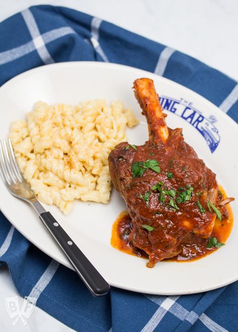 Instant Pot Lamb Shank Lamb Shanks Pressure Cooker, Lamb Bacon, Tandoori Lamb, Lamb Shank Recipe, Braised Lamb Shanks, Over Mashed Potatoes, Tomato Recipe, Lamb Shank, Braised Lamb