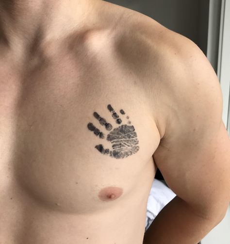 Handprint Tattoo, Hand Print Tattoos, Element Tattoo, Nature Tattoo Sleeve, Elements Tattoo, Nature Tattoo, Zodiac Tattoo, Name Tattoos, Nature Tattoos