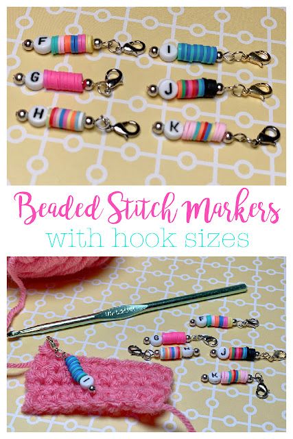 Diy Crochet Stitch Markers, Handmade Stitch Markers, How To Make Stitch Markers, Beaded Stitch Markers, Crochet Stitch Markers Diy, Crocheting With Beads, Diy Crochet Hook Handle, Diy Stitch Markers, Stitch Markers Diy